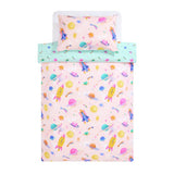 Habitat space girl pink reversible kids bedding set toddler (British brand)