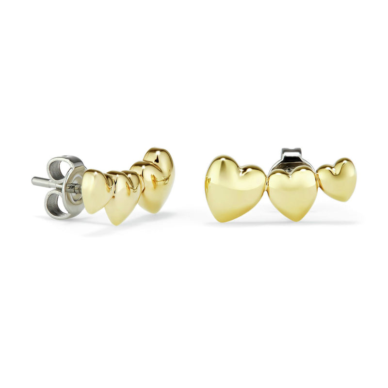Olivia Burton gold plated mini heart stud earrings - British product