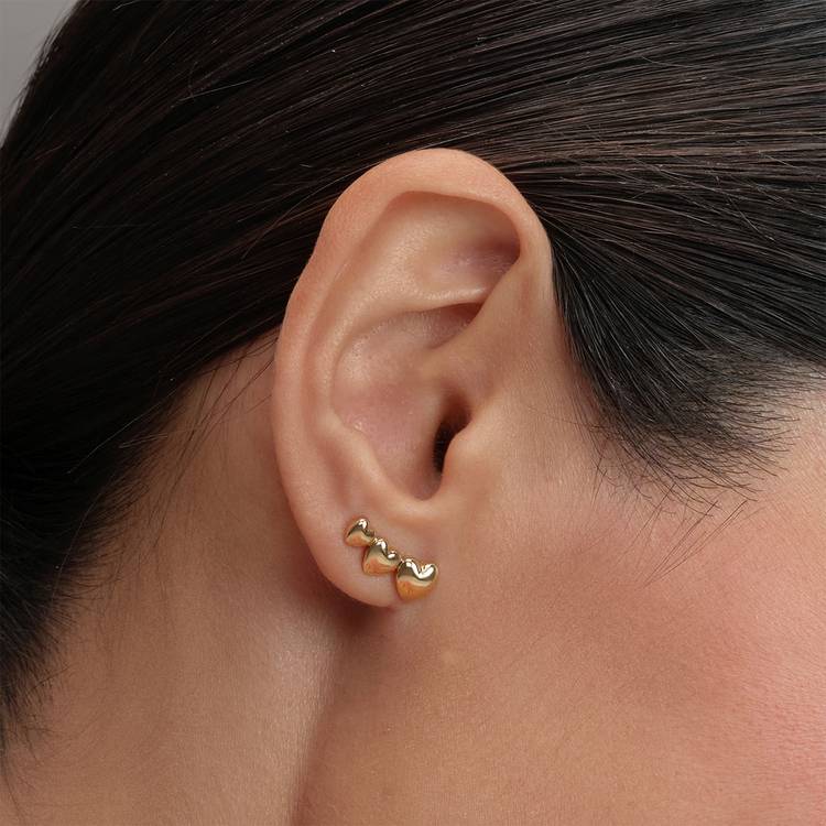 Olivia Burton gold plated mini heart stud earrings - British product