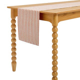 Habitat woven stripe cotton table runner in orange (British brand)
