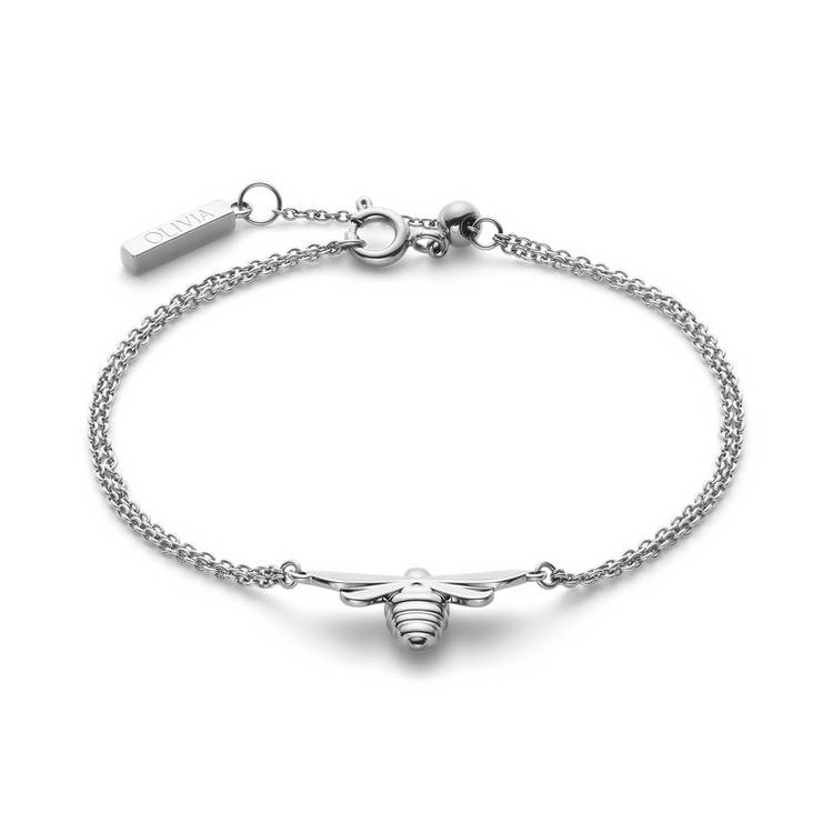 Olivia Burton bee bracelet stainless steel 16cm, imported from the UK