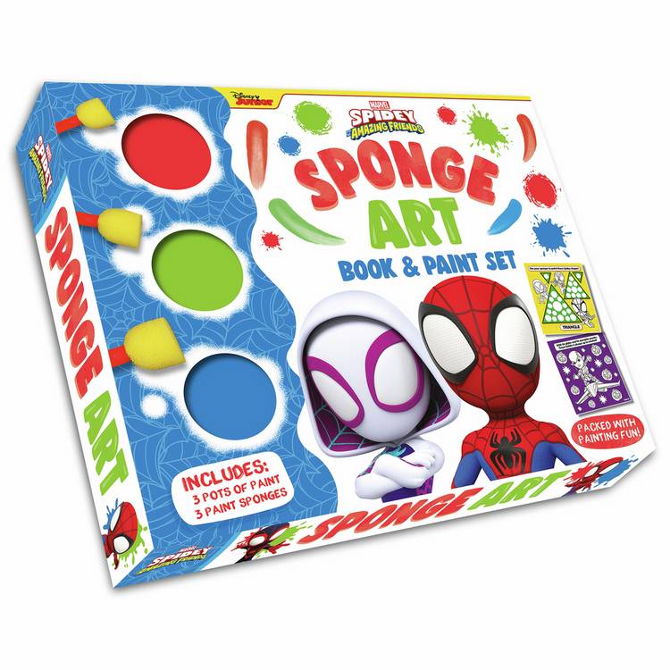 Marvel Spidey sponge art book and paint set - British product