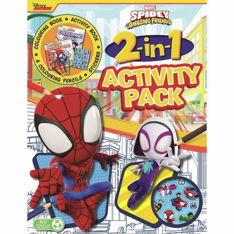 Marvel Spidey sponge art book and paint set - British product