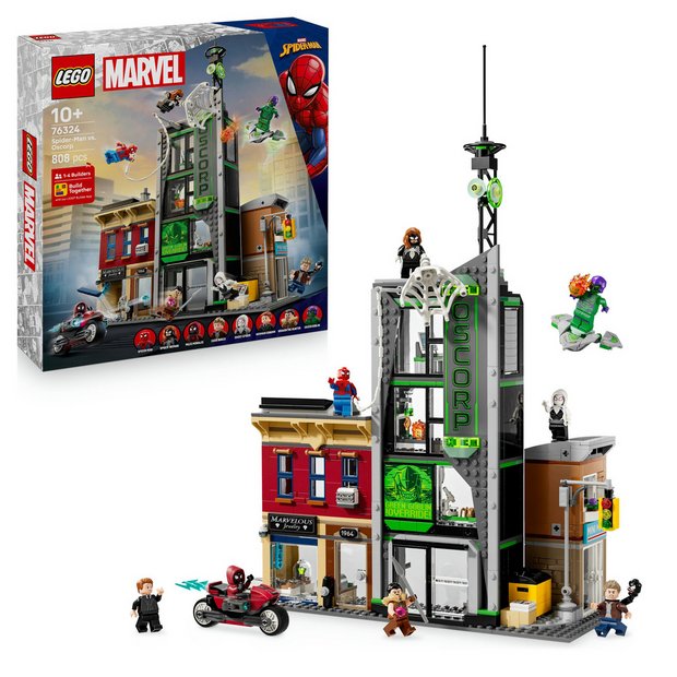 LEGO Marvel Spider-Man vs Oscorp building set 76324, UK version