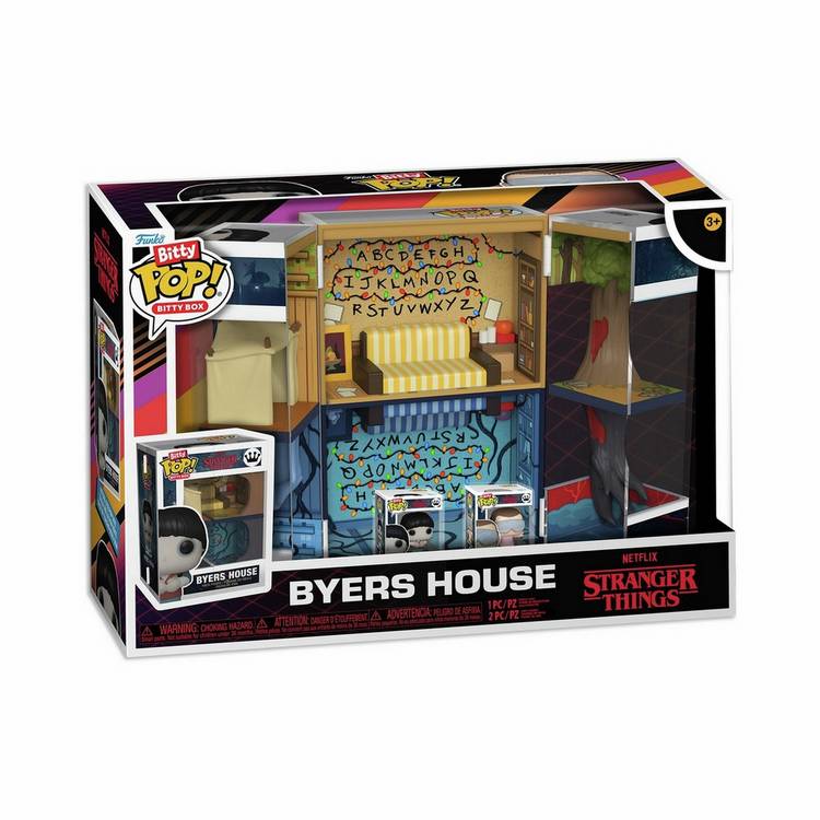 Funko Bitty POP! Stranger Things Beyers House display case, UK version