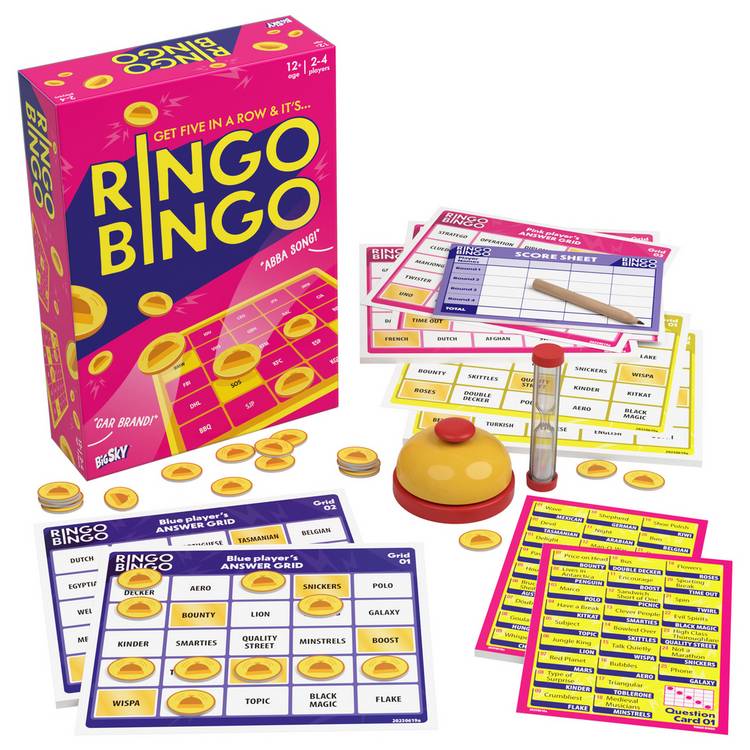 Big Sky Games Ringo Bingo trivia board game, imported from the UK