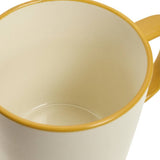 Argos Home stoneware mugs mustard rim set of 4 (British brand)