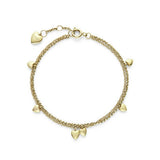 Olivia Burton yellow gold mini heart bracelet (British brand)