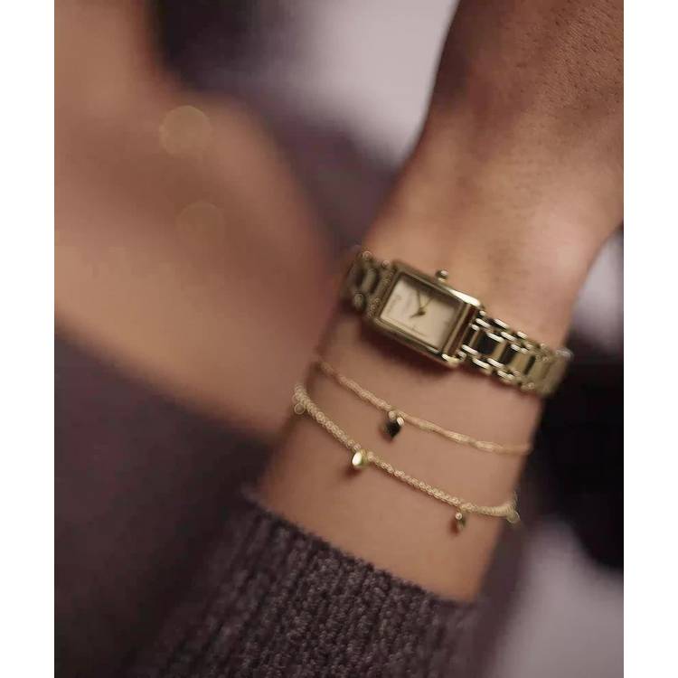 Olivia Burton yellow gold mini heart bracelet (British brand)