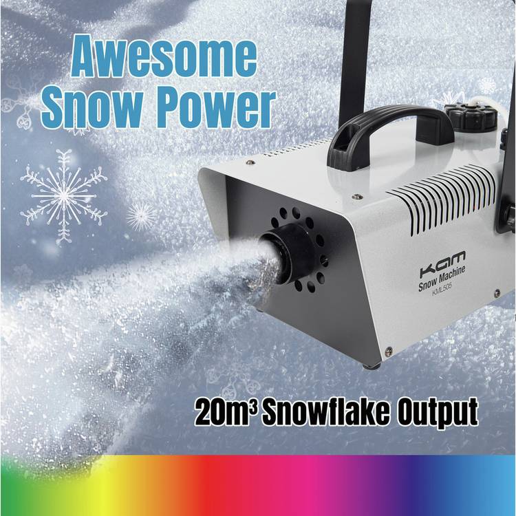 KAM KML505 snow machine portable with 5-litre tank, UK version