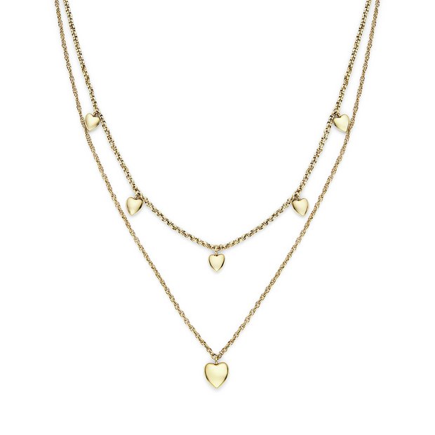 Olivia Burton yellow gold mini heart pendant necklace - British product