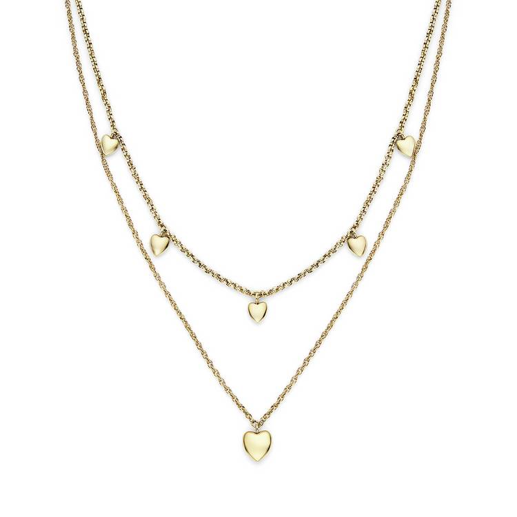 Olivia Burton yellow gold mini heart pendant necklace - British product