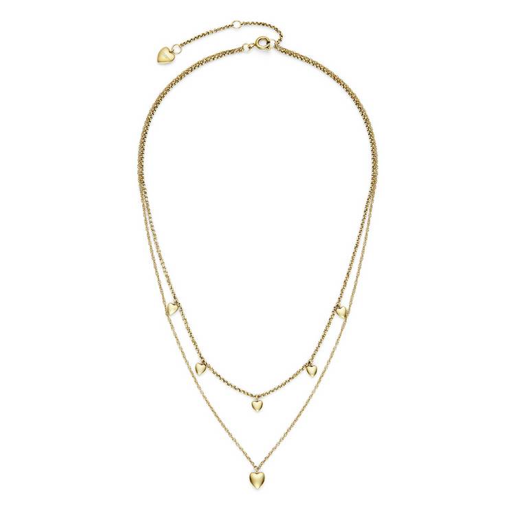 Olivia Burton yellow gold mini heart pendant necklace - British product