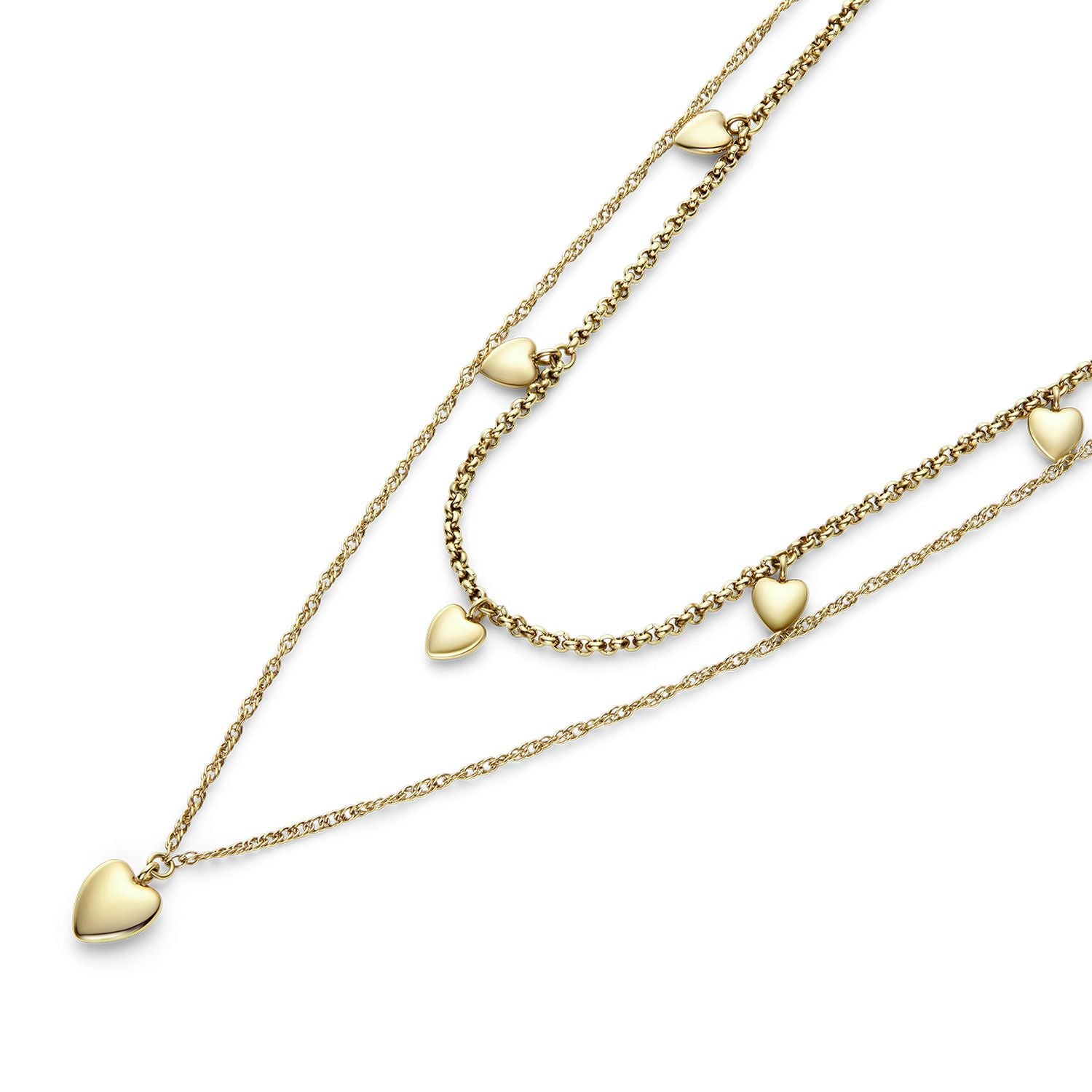 Olivia Burton yellow gold mini heart pendant necklace - British product