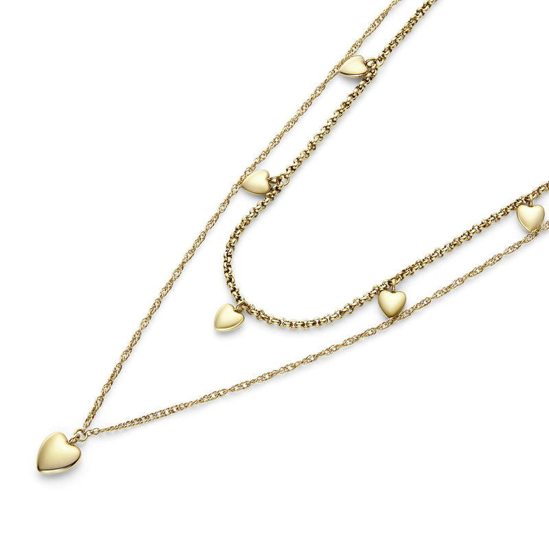 Olivia Burton yellow gold mini heart pendant necklace - British product