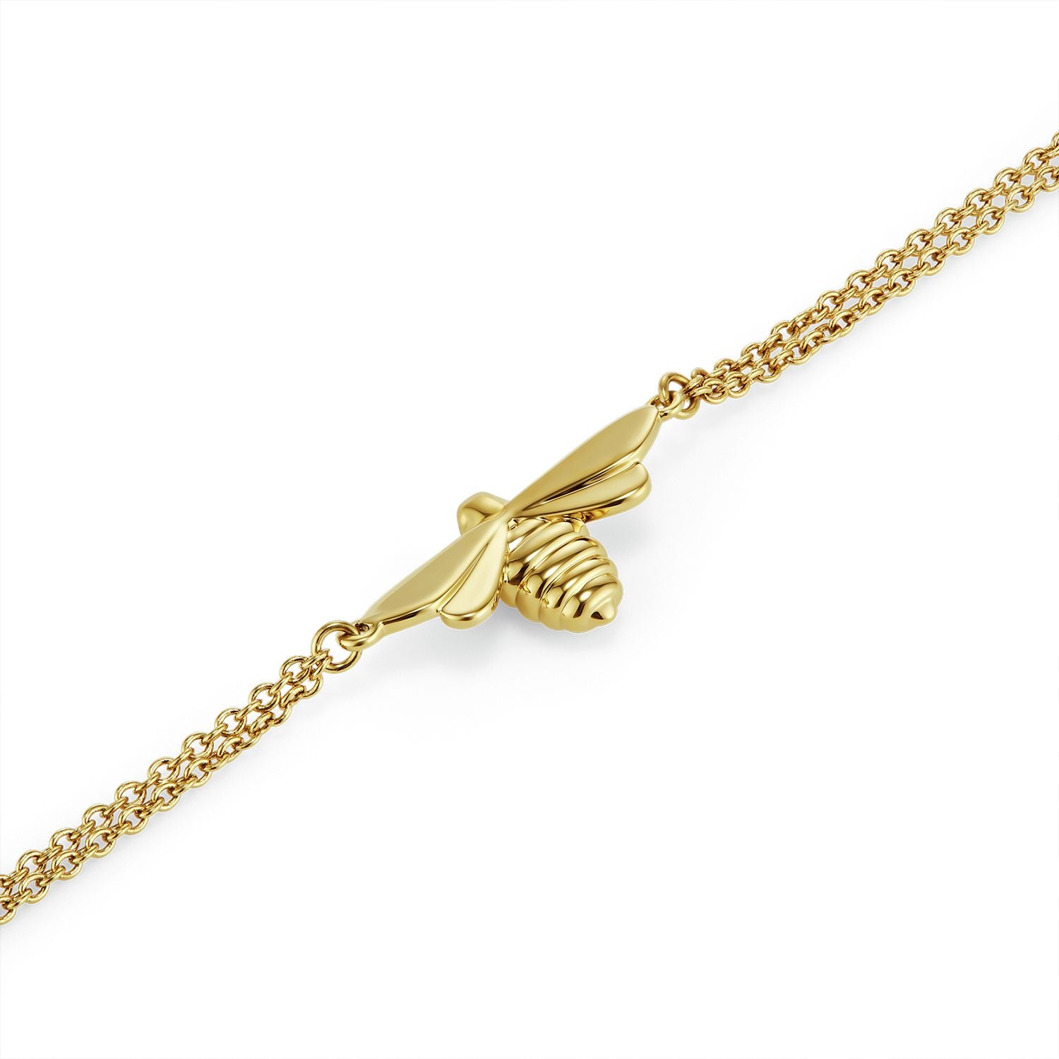 Olivia Burton gold-plated bee bracelet, UK version