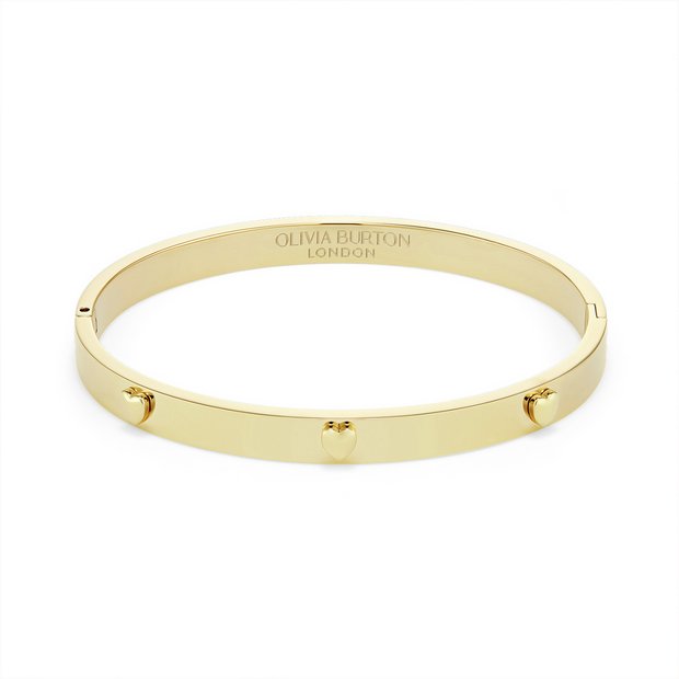 Olivia Burton gold plated mini heart bangle (British brand)