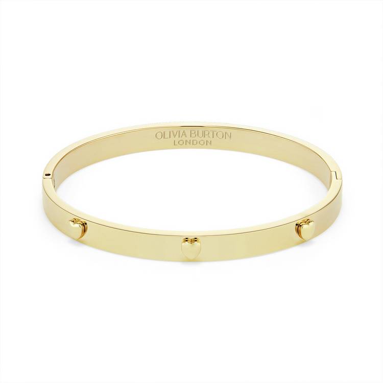 Olivia Burton gold plated mini heart bangle (British brand)