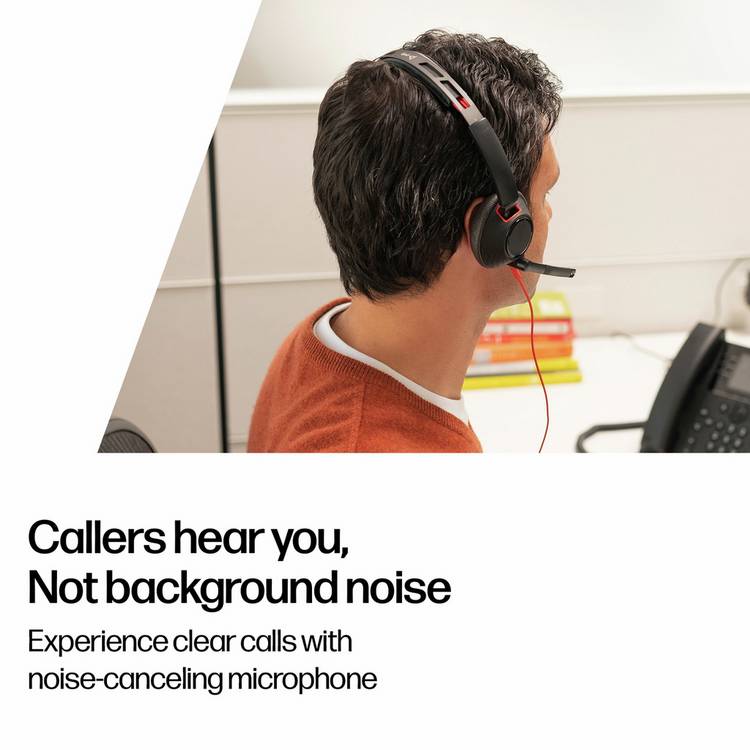 HP Poly Blackwire 5220 USB-C headset, imported from the UK