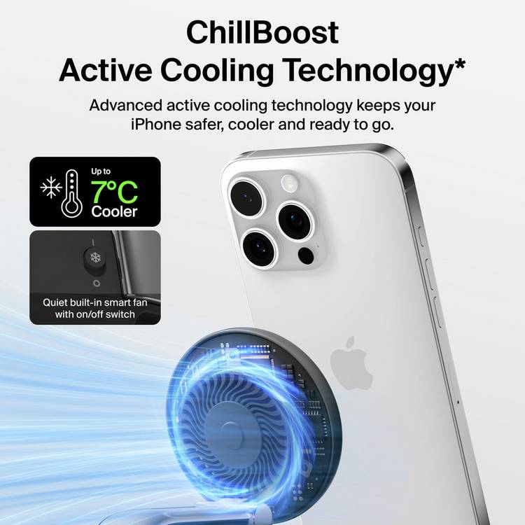Belkin 25W Qi2 3-in-1 wireless charger, imported from the UK
