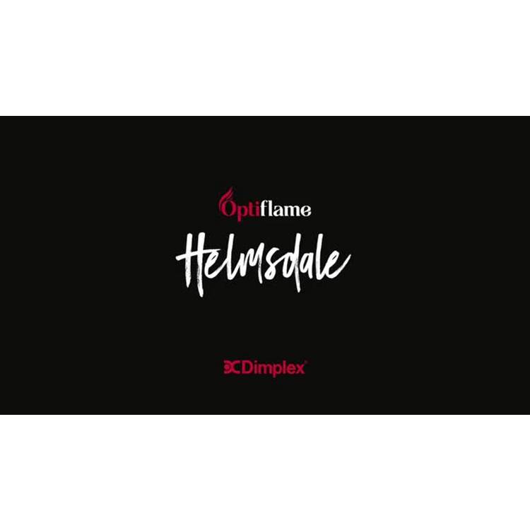 Dimplex Helmsdale chrome electric inset fire 2kW, UK version
