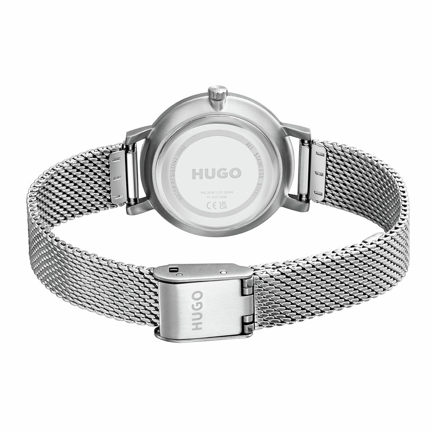 HUGO ladies silver watch with mesh strap 28mm, UK version
