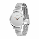 HUGO ladies silver watch with mesh strap 28mm, UK version