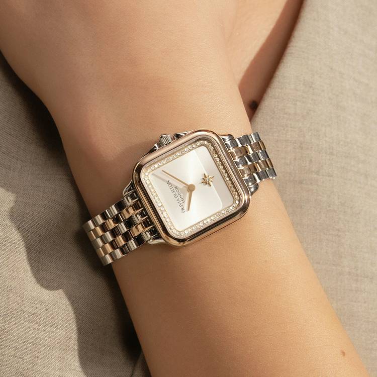 Olivia Burton ladies metallic stainless steel bracelet watch, imported from the UK
