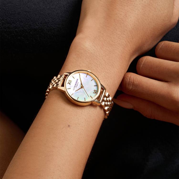 Olivia Burton gold coloured adjustable bracelet watch 30mm - British product