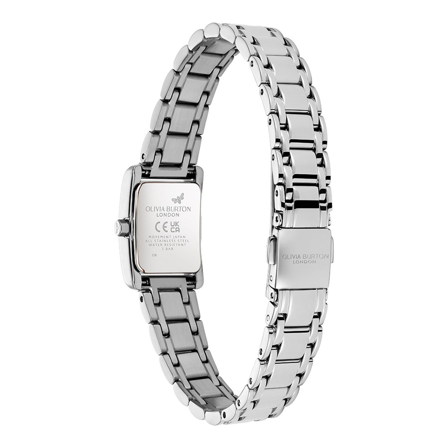 Olivia Burton stainless steel watch white dial 16mm, imported from the UK