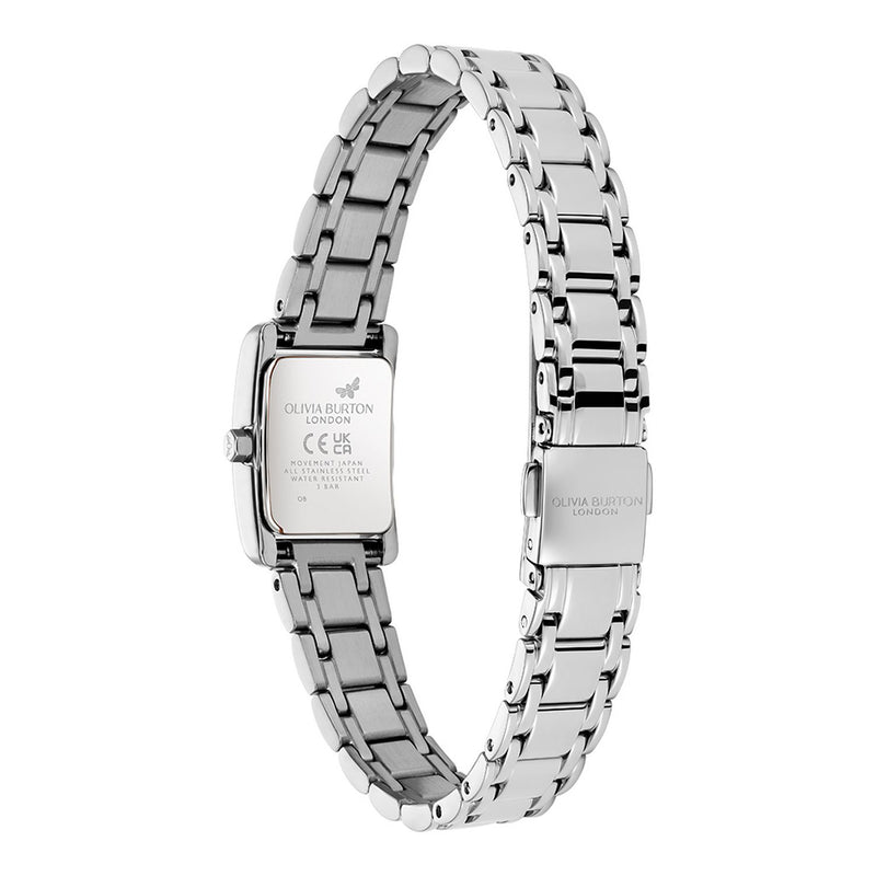 Olivia Burton stainless steel watch white dial 16mm, imported from the UK