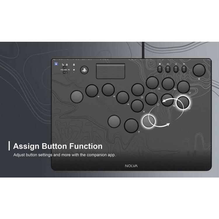 HORI NOLVA all-button arcade controller for PS5 (British brand)