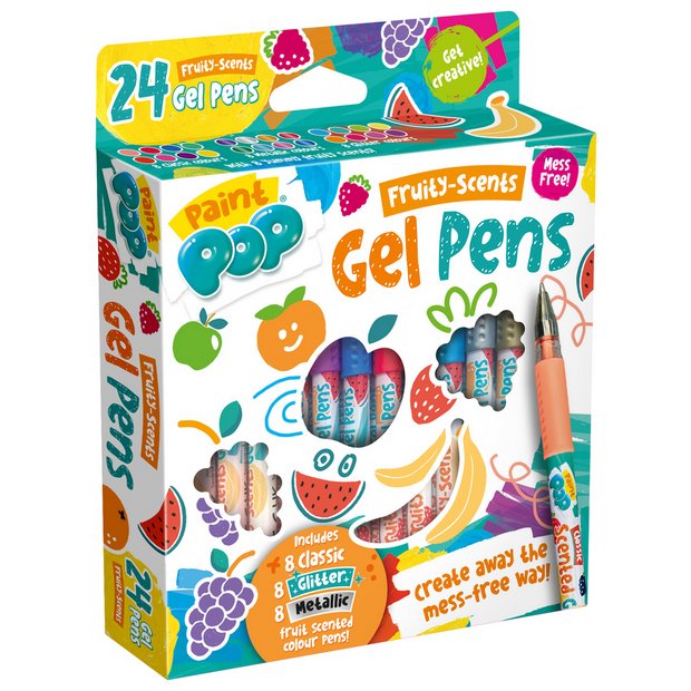 Paint Pop scented gel pens 24 pack, imported from the UK