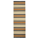 Habitat stripe charcoal flatweave runner 66x200cm, UK version