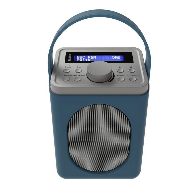Majority Little Shelford portable DAB/FM radio blue grey, UK version