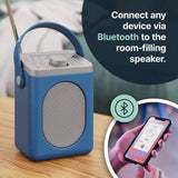 Majority Little Shelford portable DAB/FM radio blue grey, UK version