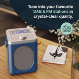Majority Little Shelford portable DAB/FM radio blue grey, UK version