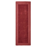 Habitat burgundy wool runner with border 66x200cm - British product