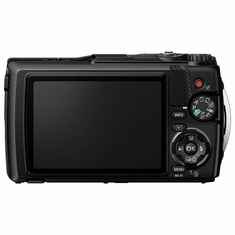 OM System TG-7 camera black 12MP (British brand)