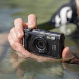 OM System TG-7 camera black 12MP (British brand)