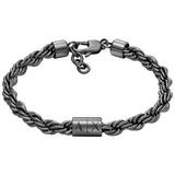 Armani Exchange gunmetal chain bracelet 19.5cm, imported from the UK