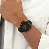 HUGO Icon men's watch black silicone strap 40mm, UK version