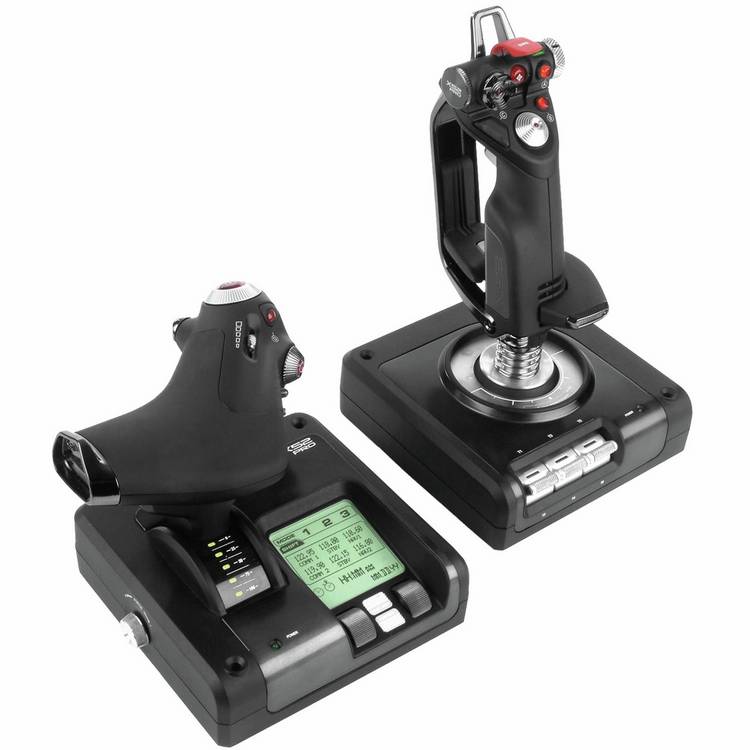Logitech X52 Pro HOTAS simulation controller (British brand)