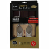 Coral Aspire oval paint brush set 6 pieces (British brand)