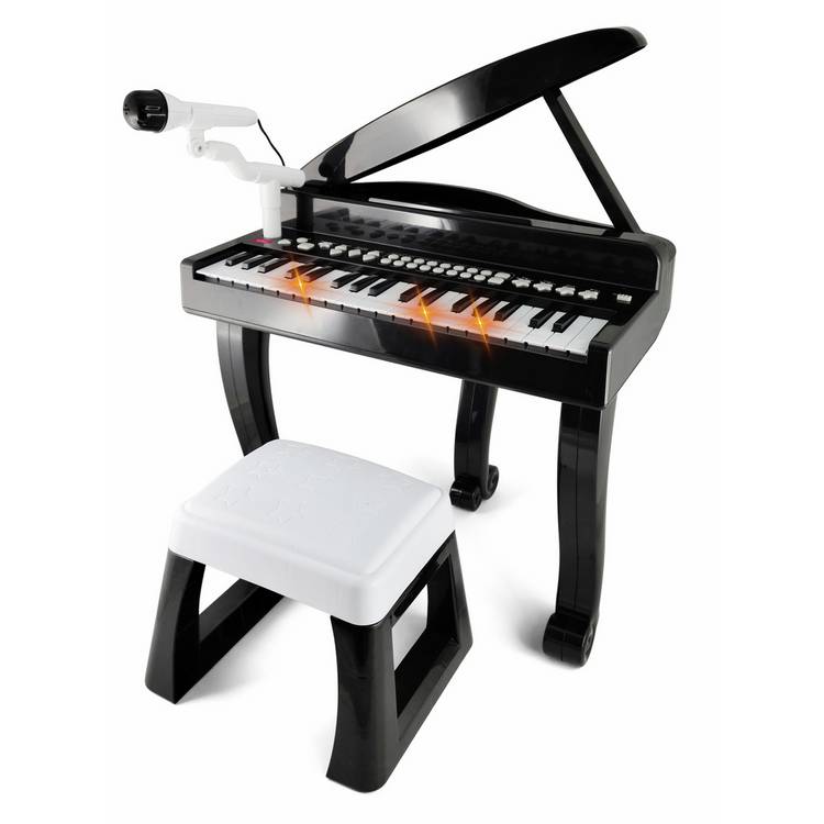 Chad Valley light-up piano toy with 37 keys, imported from the UK