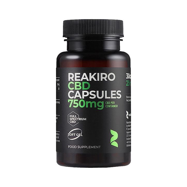 Reakiro CBD Gel 15mg 30 Capsules GOODS Holland&Barrett 25 mg