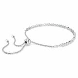 Swarovski rhodium plated crystal tennis bracelet 24cm (British brand)
