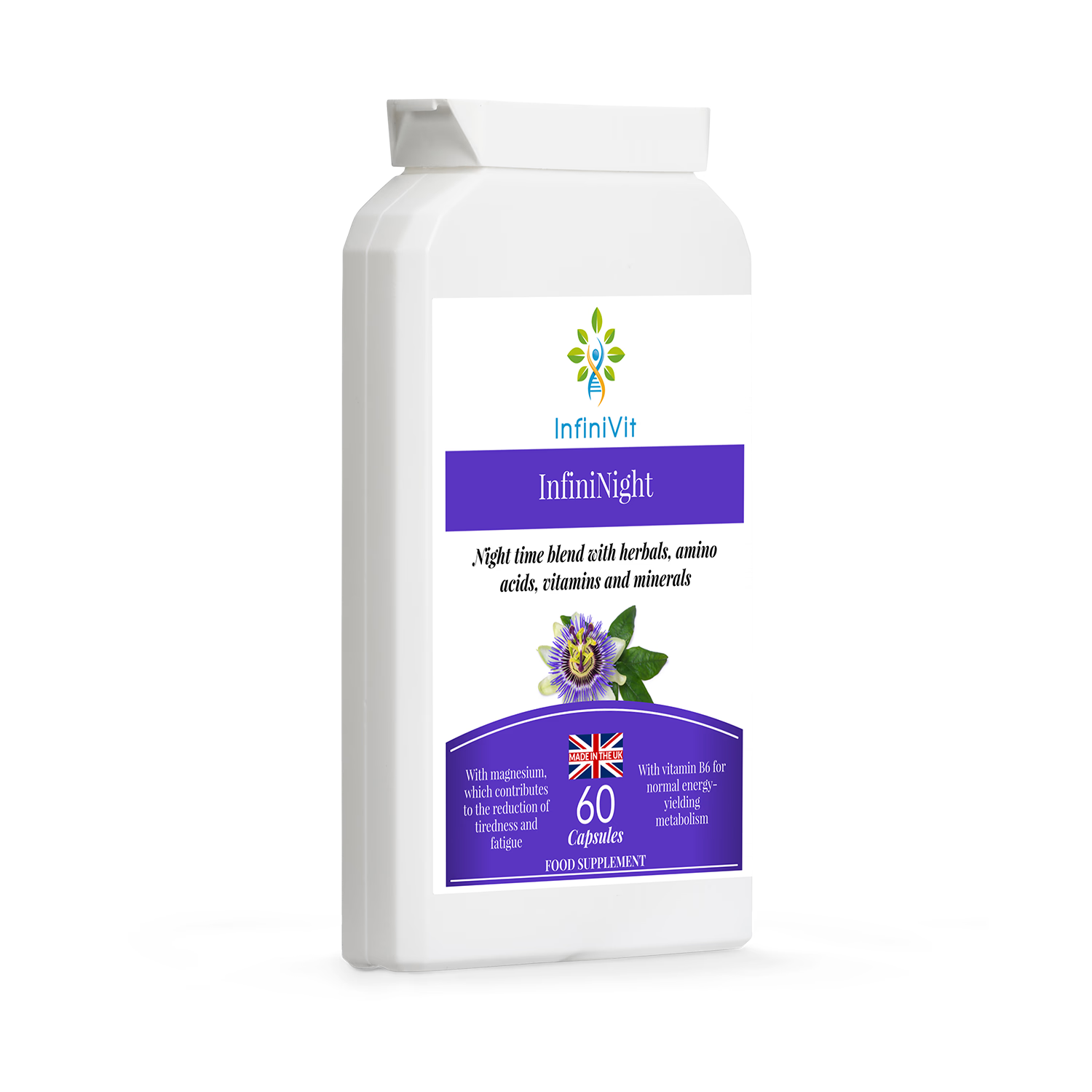 InfiniVit InfiniNight night-time supplement 60 capsules - British product