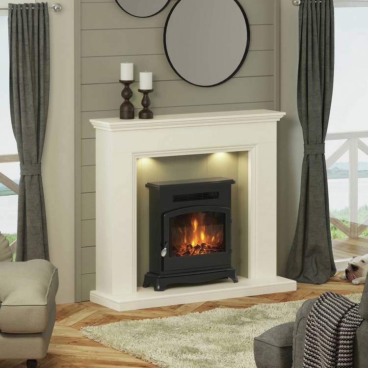 Be Modern Elstow electric stove realistic flame effect (British brand)