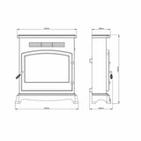 Be Modern Elstow electric stove realistic flame effect (British brand)